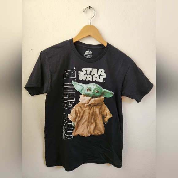 Star Wars Other - Star Wars Boy's The Child Black T-Shirt Large 10/12 NWT